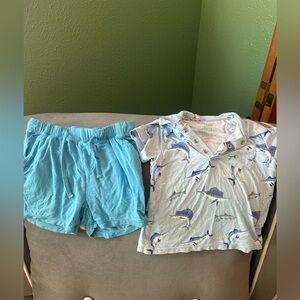 Angel Dear Blue Marlin polo and short Set